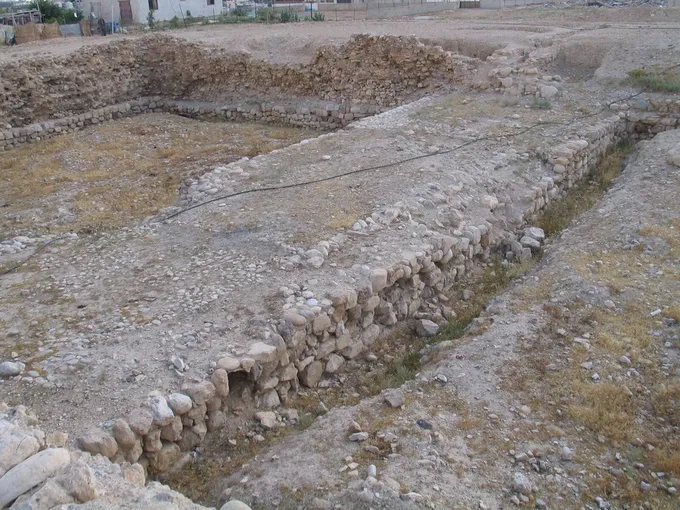 Restos del palacio de invierno herodiano de Jericó