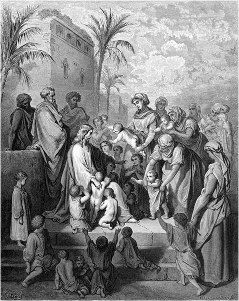 Jesús bendice a los niños