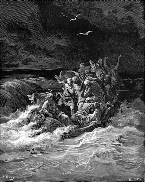 Jesús calma la tempestad