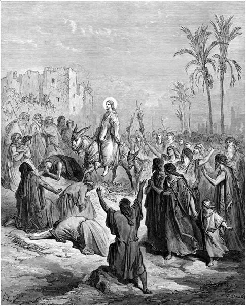 La entrada de Jesús en Jerusalén