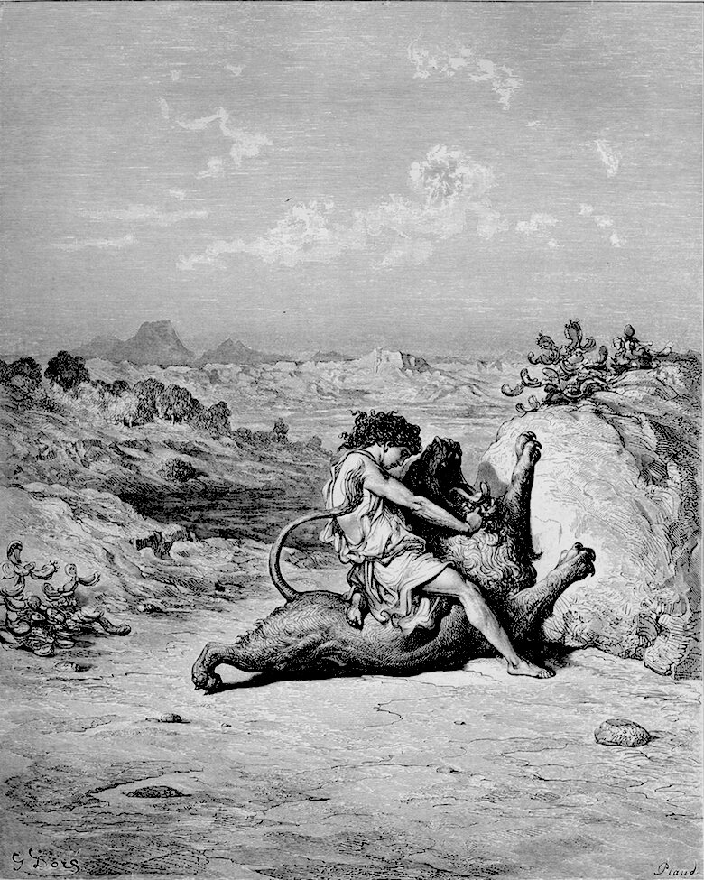 Sansón mata al león